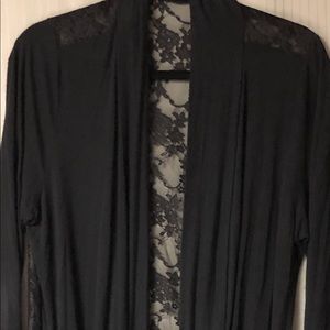 Forever 21 Black Lace Cardigan